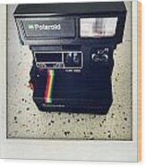 Polaroid Camera.  #2 Wood Print