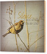 Silence #2 Wood Print