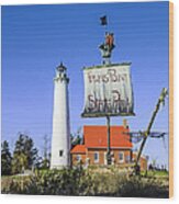 Tawas Point Lighthouse East Tawas Michigan #2 Wood Print
