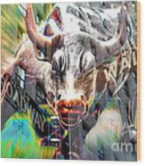 Wall Street Bull #1 Wood Print