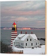 West Quoddy Head Lighthouse #2 Wood Print