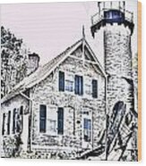 White River Light Station #2 Wood Print