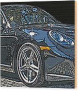 2009 Porsche Cayman Wood Print