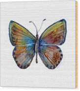 22 Clue Butterfly Wood Print