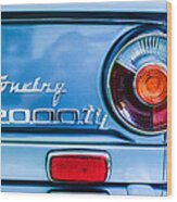 1972 Bmw 2000 Tii Touring Taillight Emblem -0182c Wood Print