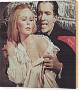 Christopher Lee In Dracula Has Risen From The Grave  #3 Wood Print