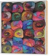 Colorful Knitting Yarn #2 Wood Print