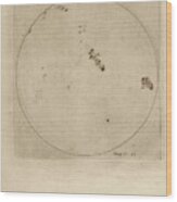 Galileo's Observation Of Sunspots #3 Wood Print