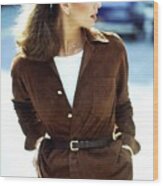 Lisa Taylor Wearing Ralph Lauren #3 Wood Print