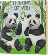Loving Pandas #3 Wood Print