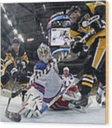 New York Rangers V Pittsburgh Penguins #3 Wood Print