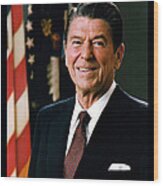 President Ronald Reagan #3 Wood Print