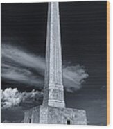 San Jacinto Monument One Sky One Star Wood Print