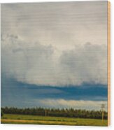 Storm Building In South Central Nebraska #3 Wood Print