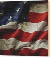 American Flag 65 Wood Print