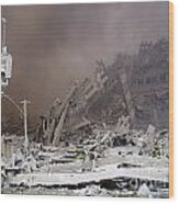 9-11-01 Wtc Terrorist Attack #4 Wood Print