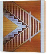 Distorted Stairs #4 Wood Print