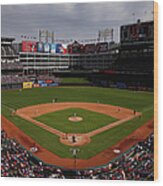 Houston Astros V Texas Rangers Wood Print