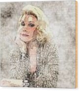 Joan Rivers Portrait #1 Wood Print