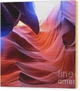 Light Symphony Of Antelope Canyon #4 Wood Print