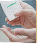 Nicorette Microtab Pills #4 Wood Print