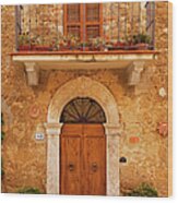 Tuscan Door #4 Wood Print