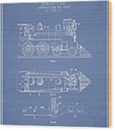 Vintage Locomotive Patent From 1904 #5 Wood Print