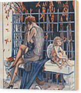 1920s France La Vie Parisienne #44 Wood Print