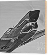 A Curtiss P-40e Warhawk In Flight #5 Wood Print