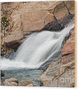 Alluvial Fan Falls On Roaring River In Rocky Mountain National Park #6 Wood Print