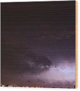Our 1st Severe Thunderstorms In South Central Nebraska #21 Wood Print