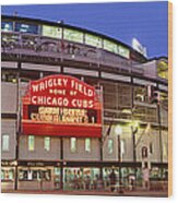 Usa, Illinois, Chicago, Cubs, Baseball #6 Wood Print