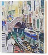 Venice Canal #3 Wood Print