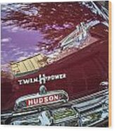 1952 Hudson Hornet 4 Door Sedan Twin H Power Painted  #7 Wood Print