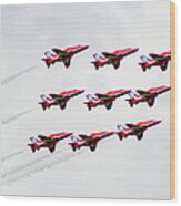 The Red Arrows #7 Wood Print