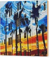 Colors Of Venice Beach Wood Print