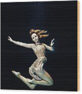 Ballet Dancer Underwater #8 Wood Print