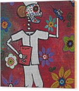 Dia De Los Muertos Nurse #8 Wood Print