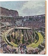 Colosseum In Rome #13 Wood Print