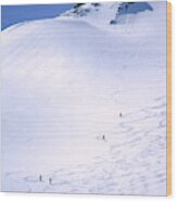 Heli-skiing The Bugaboos In Canadas #9 Wood Print