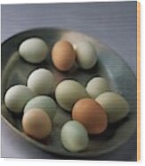 A Bowl Of Eggs Wood Print