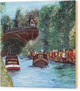 A Cheshire Canal Remembered Wood Print