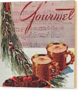 A Christmas Gourmet Cover Wood Print