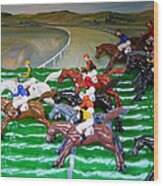 A Day At The Races Wood Print