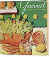 A Gourmet Cover Of Dandelion Salad Wood Print