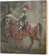 A Knight In Shining Armor Wood Print
