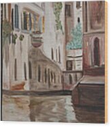 A Quiet Venice Canal Wood Print