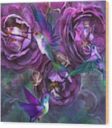 A Rose Named Violette Wood Print