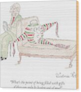 A Therapist Listens To A Pinata Patient Wood Print