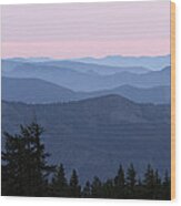 A View From Timberline Wood Print